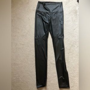 High Waisted Pleather Leggings